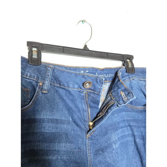 Natural Reflections Womens Comfort Stretch Raw Hem Denim Blue Jeans Size 8 Fray - Picture 11 of 14
